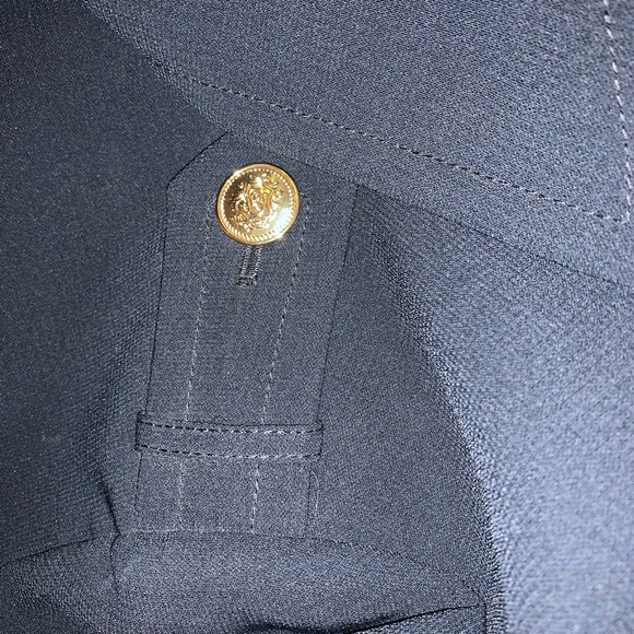 Tahari Navy blue with gold buttons blazer - Picture 4 of 8